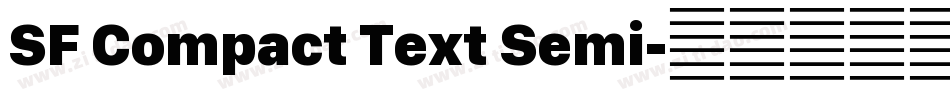 SF Compact Text Semi字体转换